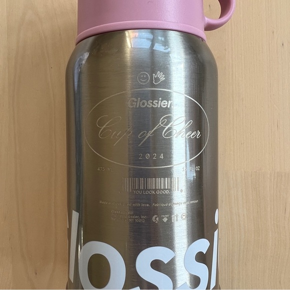 Glossier Classic Travel Tumbler Rare 16oz Holiday Edition 2024 Brand New - Picture 2 of 6